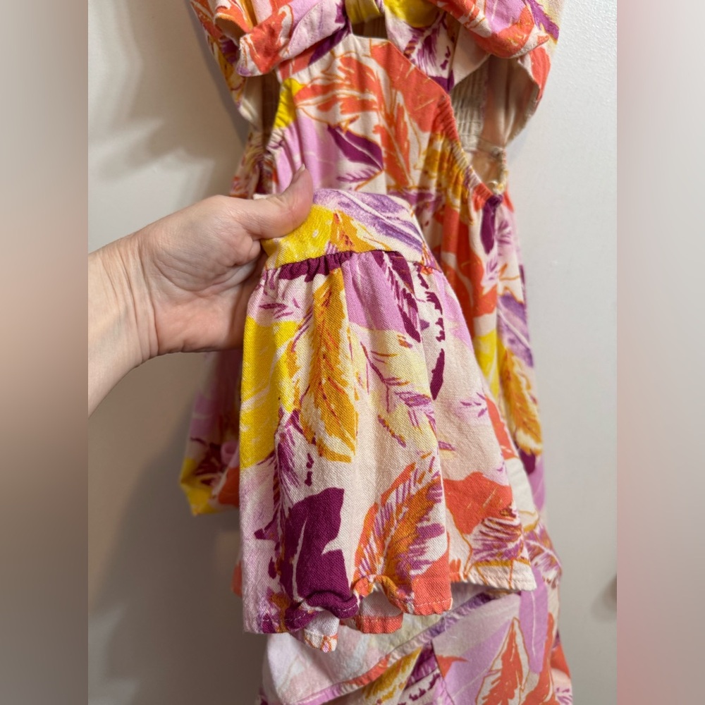 AQUA Linen Cut-Out Dress XS - Picture 10 of 16